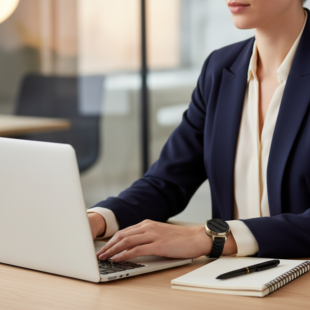 Garmin Lily 2 Steel Strap (Black)