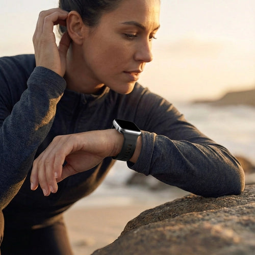 Bandz Apple Watch Ultra Silikonarmband 'Outdoor' (Schwarz)