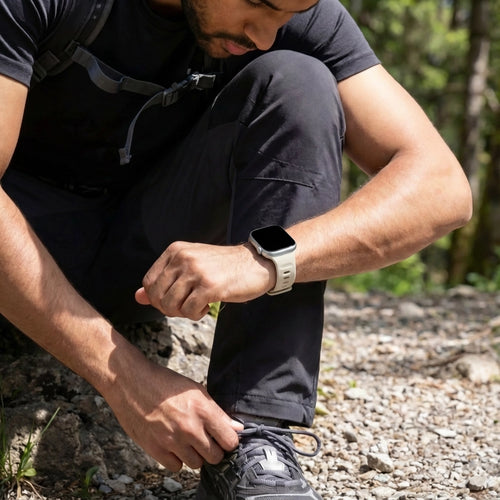 Bandz Apple Watch Silikonarmband 'Outdoor' (Polarstern)