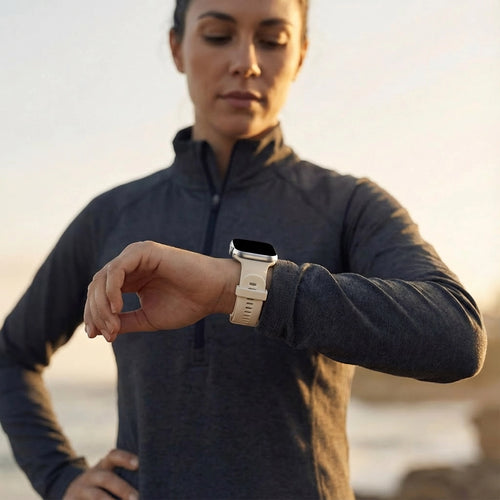 Bandz Apple Watch Silikonarmband 'Outdoor' (Polarstern)