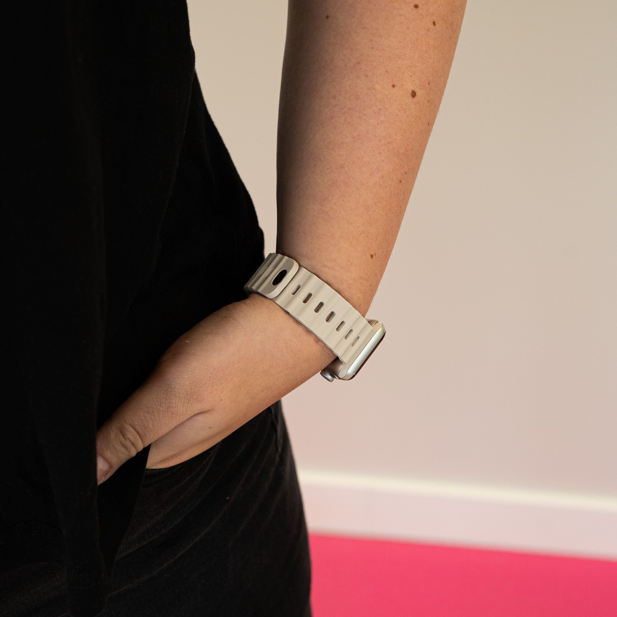 Apple Watch Ocean-Armband mit Schnappverschluss (Polarstern)