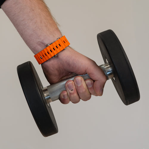 Apple Watch Ocean-Armband mit Schnappverschluss (Orange/Schwarz)