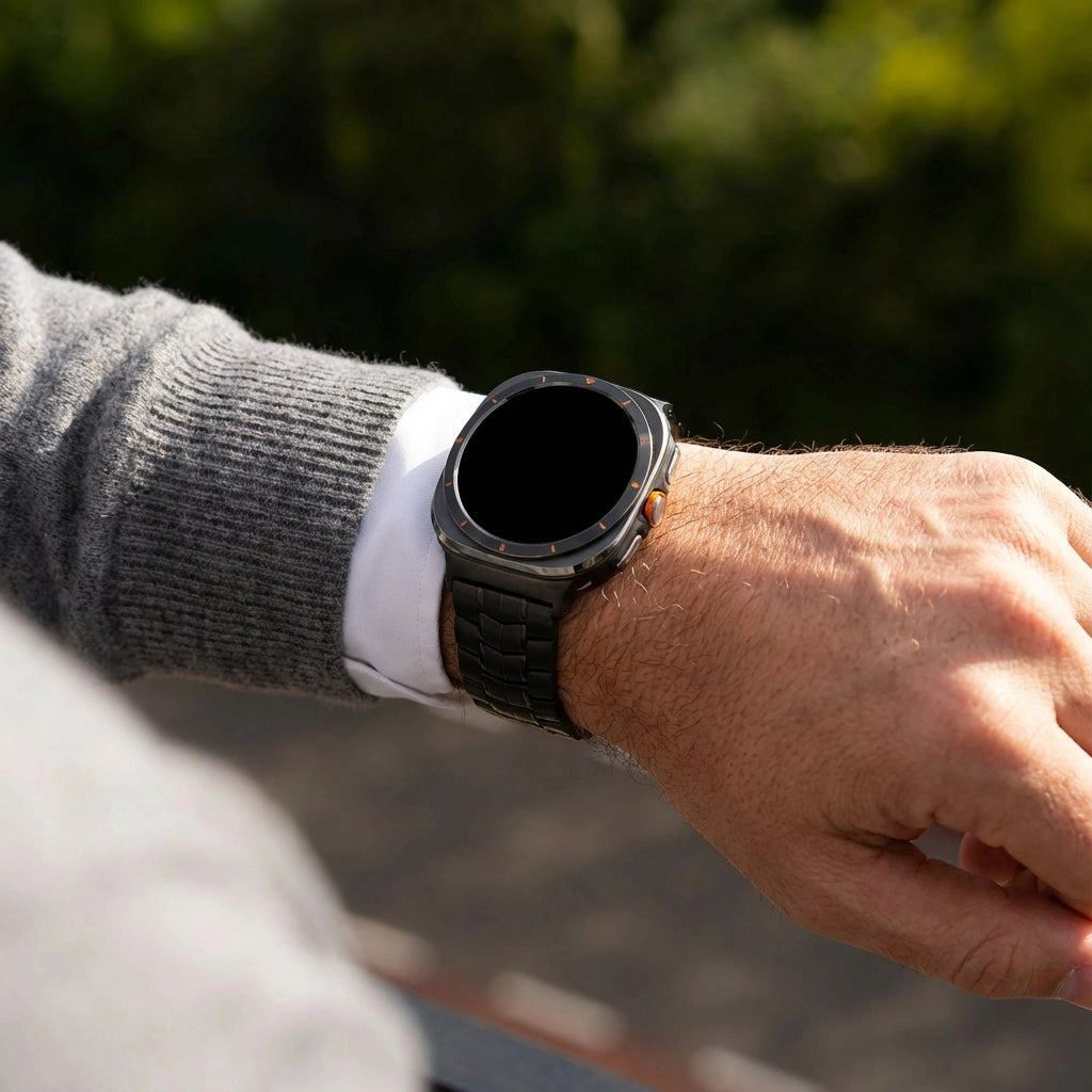 Bandz Samsung Galaxy Watch Ultra Stahlarmband 'Classic' (Schwarz)