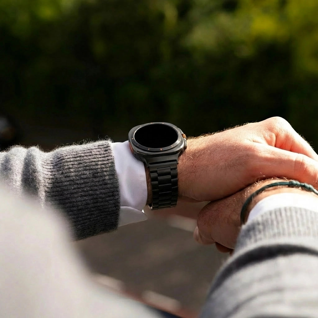 Bandz Samsung Galaxy Watch Ultra Titan Armband 'Classic' (Schwarz)