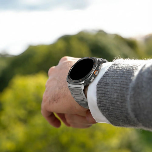 Bandz Samsung Galaxy Watch Ultra Titan Armband 'Deluxe' (Titanium)