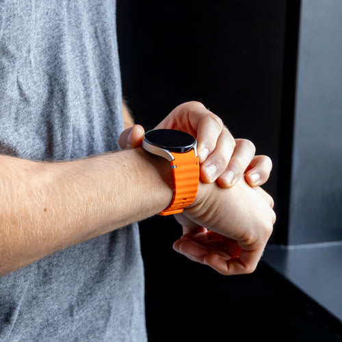 Samsung Galaxy Watch 4 44mm Wave Strap (Orange)
