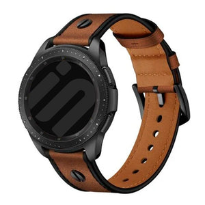 Polar Vantage V3 geschraubtes Lederarmband (Dunkel Braun)