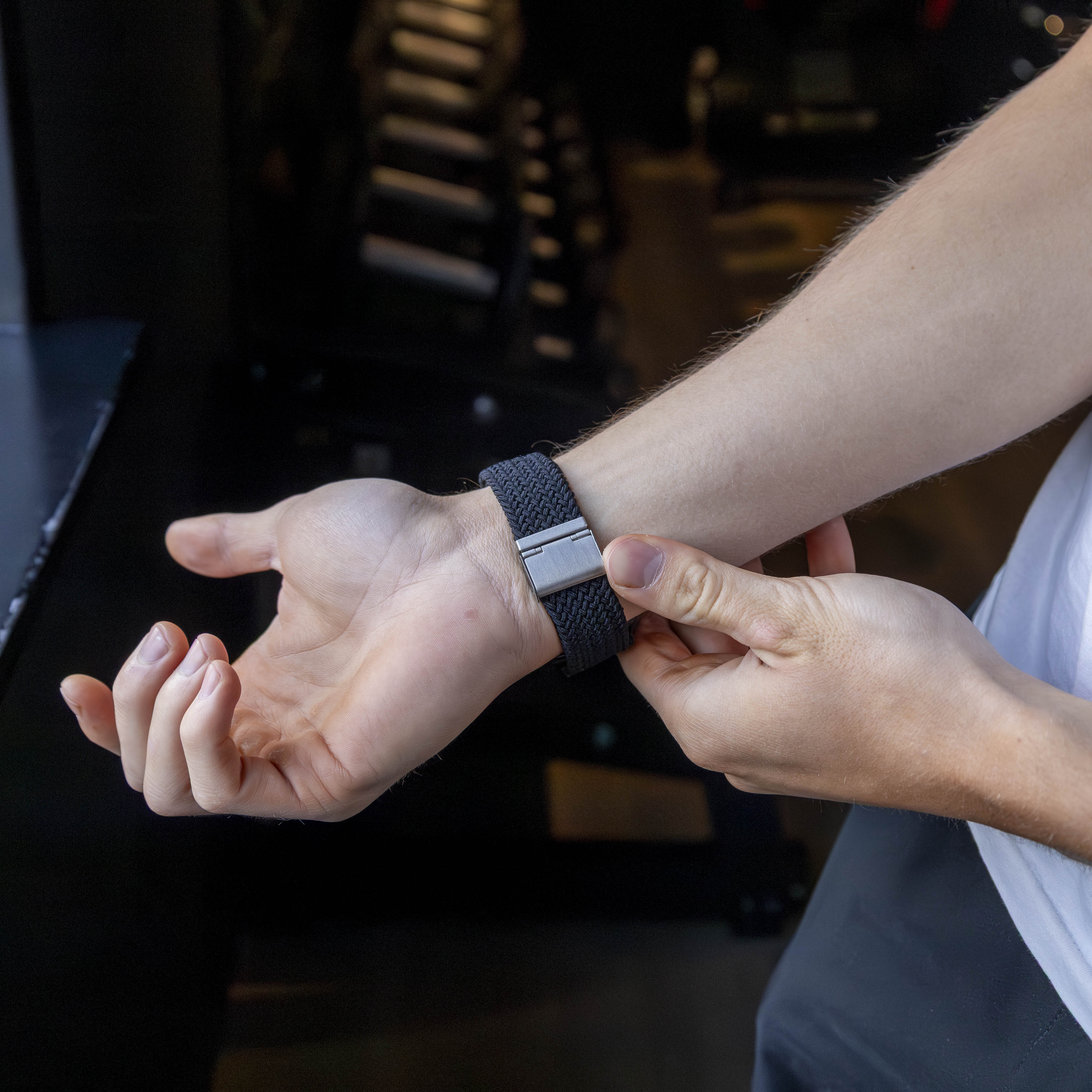 Samsung Galaxy Watch Ultra geflochtenes Armband (Schwarz)