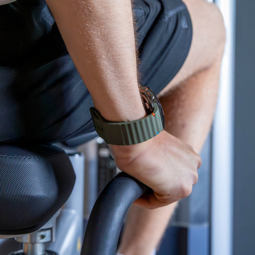 Samsung Galaxy Watch Ultra Wave Silikonarmband (Armeegrün)