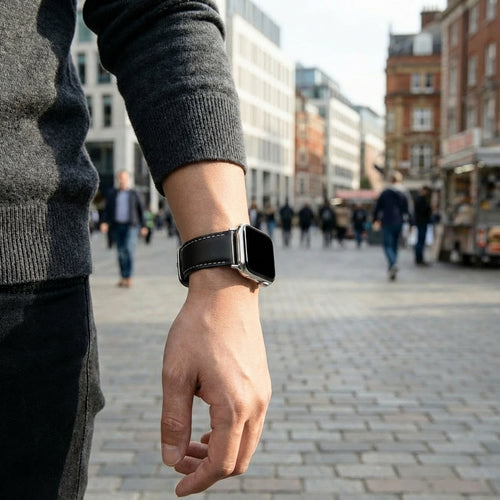 Xiaomi Smart Band 9 Pro Lederarmband (Schwarz)