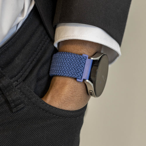 Fossil Gen 4 Explorist (HR) Woven Nylon Strap with P-Buckle (Blue)