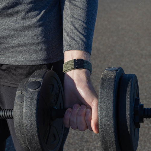 Garmin Forerunner 265 Geflochtenes Armband mit P-Schließe (Grün)