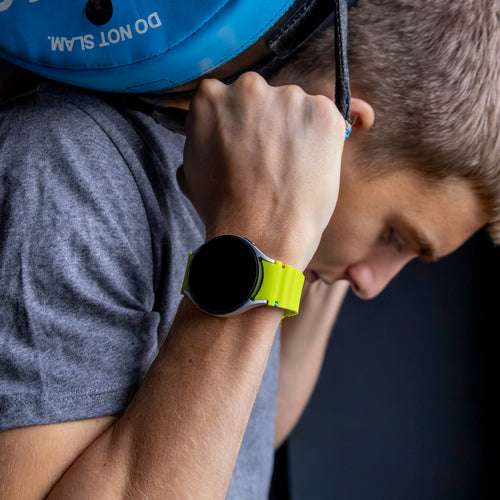 Samsung Galaxy Watch 6 44mm mit wellenförmigem Armband (Limettengrün)