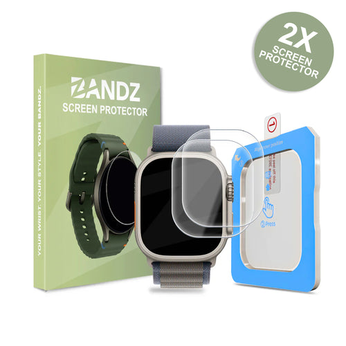 Bandz Apple Watch Ultra Glass Screenprotector with One-Click Tool
