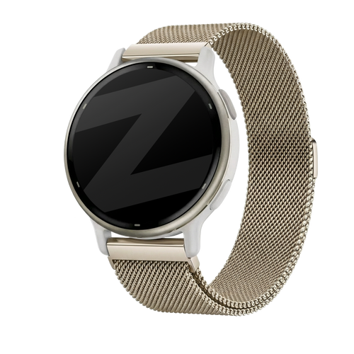 Bandz Garmin Vivoactive 5 Milanese Loop Strap (Champagne Gold)