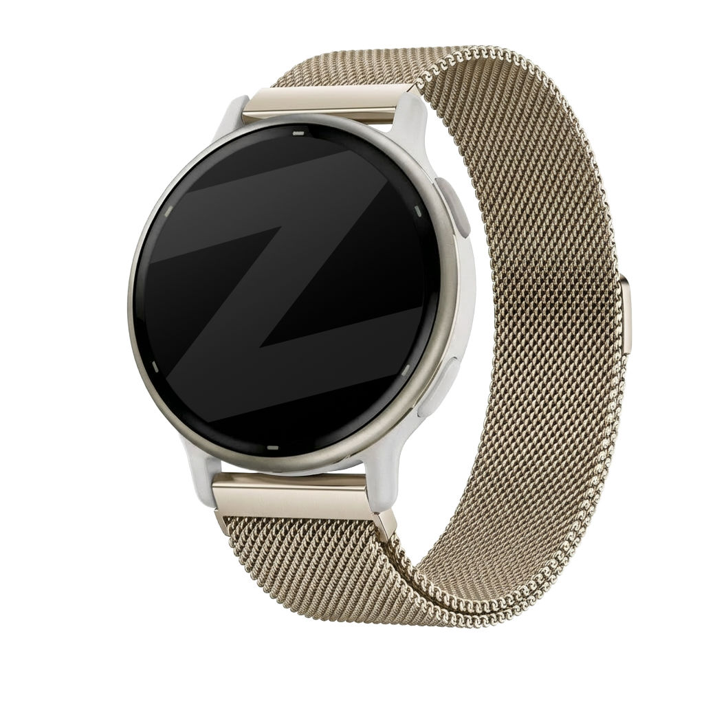 Bandz Garmin Vivoactive 5 Milanese Loop Armband (Champagne Gold)