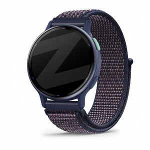 Bandz Garmin Vivoactive 5 Nylon Loop Armband (Indigo Blau)
