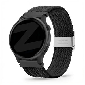 Bandz Garmin Vivoactive 6 Gewebtes Nylonarmband (Schwarz)