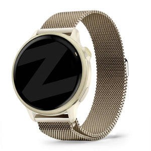Bandz Garmin Vivoactive 6 Milanese Loop Armband (Champagne Gold)