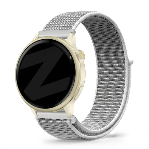 Bandz Garmin Vivoactive 6 Nylon Loop Armband (Grau)