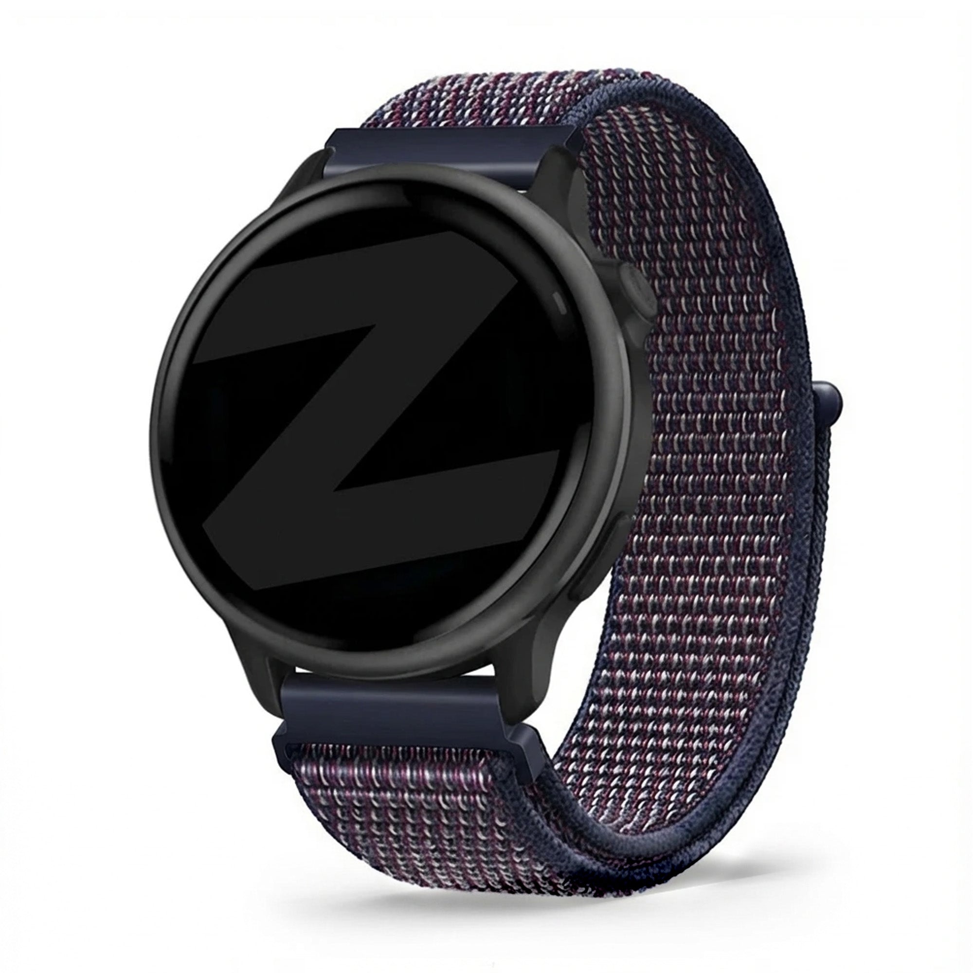 Bandz Garmin Vivoactive 6 Nylon Loop Armband (Indigo Blau)