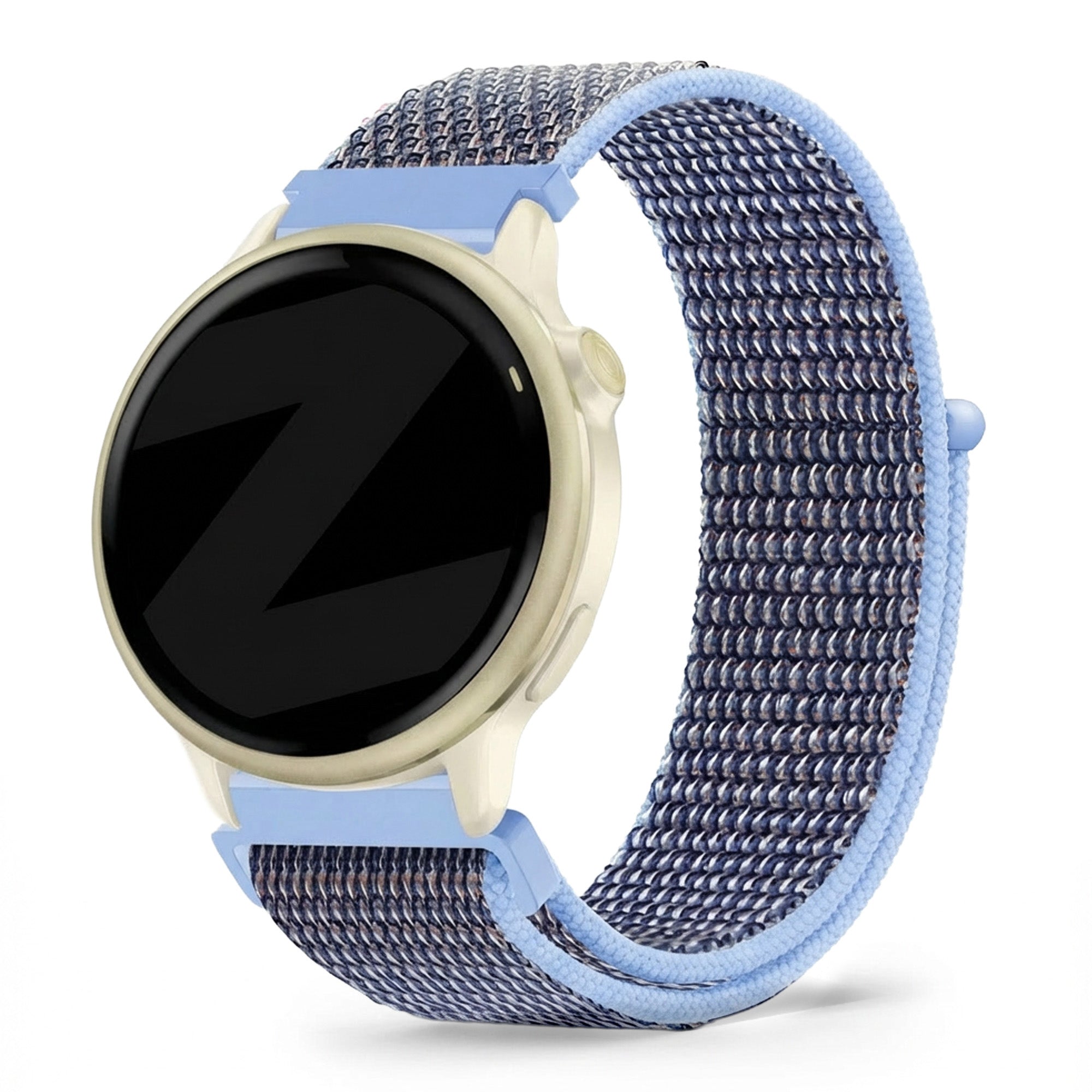 Bandz Garmin Vivoactive 6 Nylon Loop Armband (Azurblau)