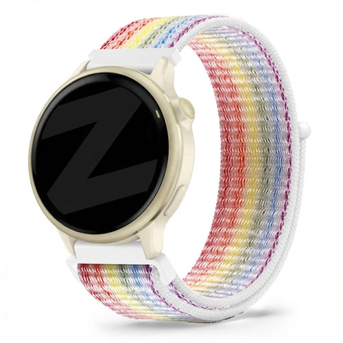 Bandz Garmin Vivoactive 6 Nylon Loop Armband (Mehrfarbig)