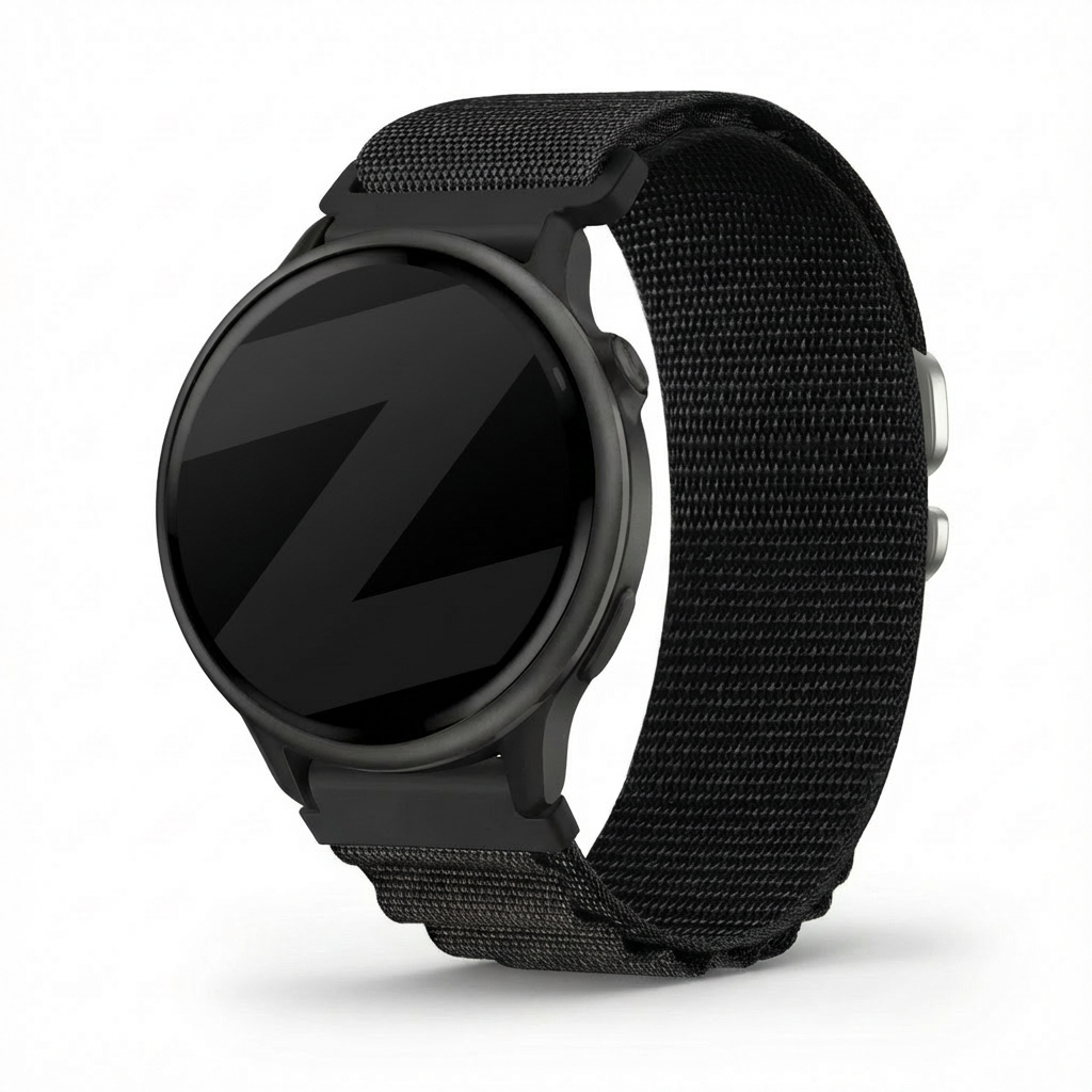 Bandz Garmin Vivoactive 6 Alpine Nylonarmband (Schwarz)