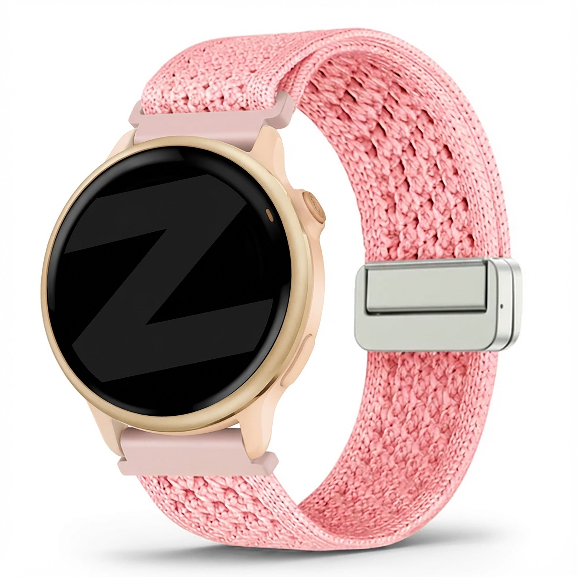 Bandz Garmin Vivoactive 6 Vintage Nylonarmband (Rosa)