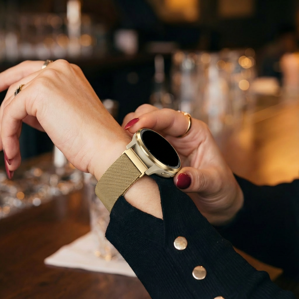 Garmin Venu 3s Milanese Strap (Gold)