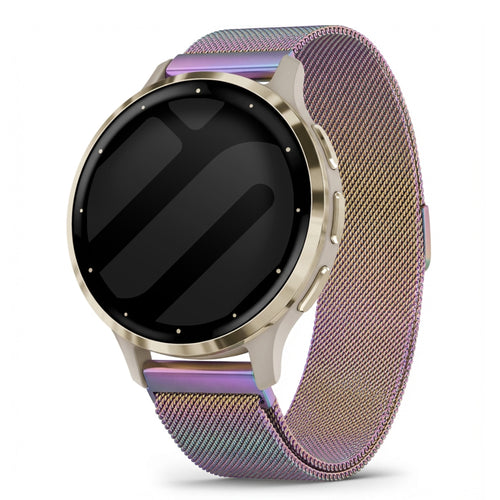 Garmin Venu 3s Milanese Armband (Regenbogen)
