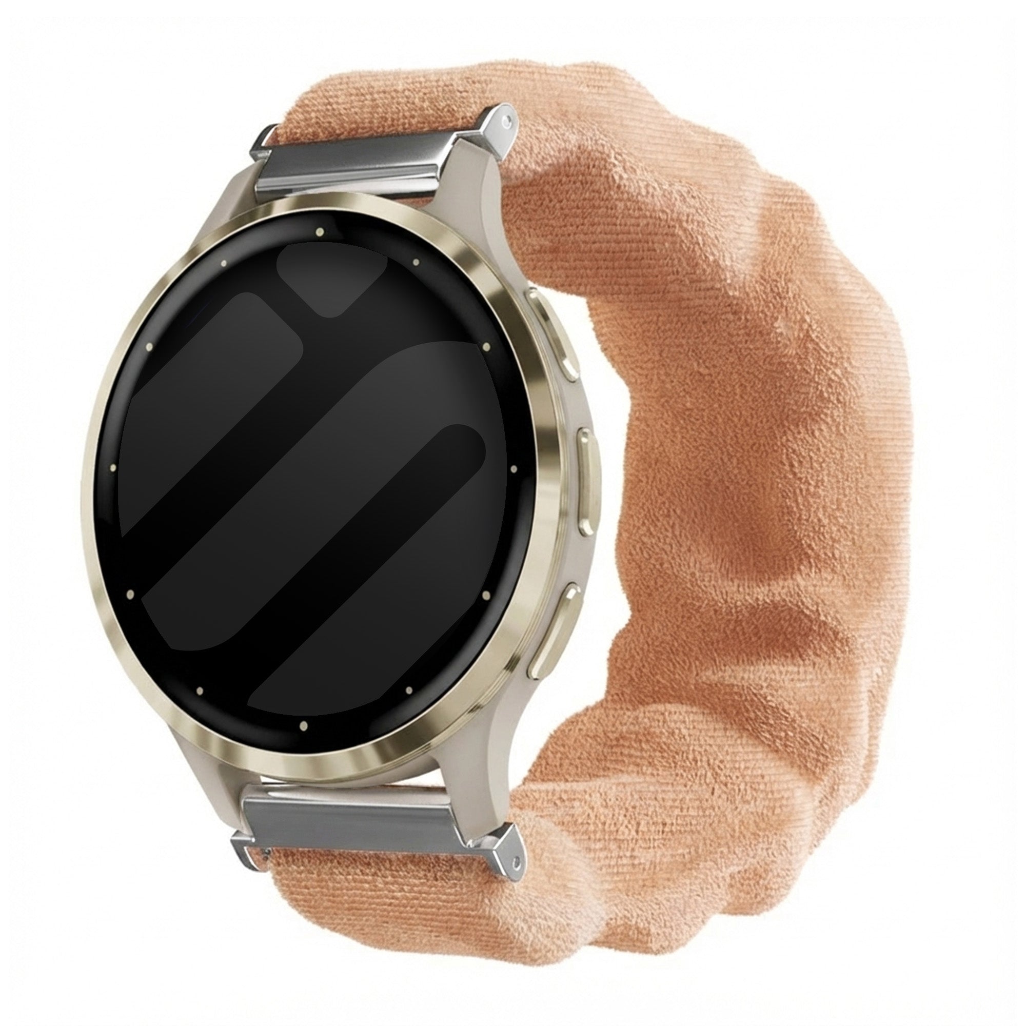 Garmin Venu 3s Scrunchie Armband (Beige-Orange)