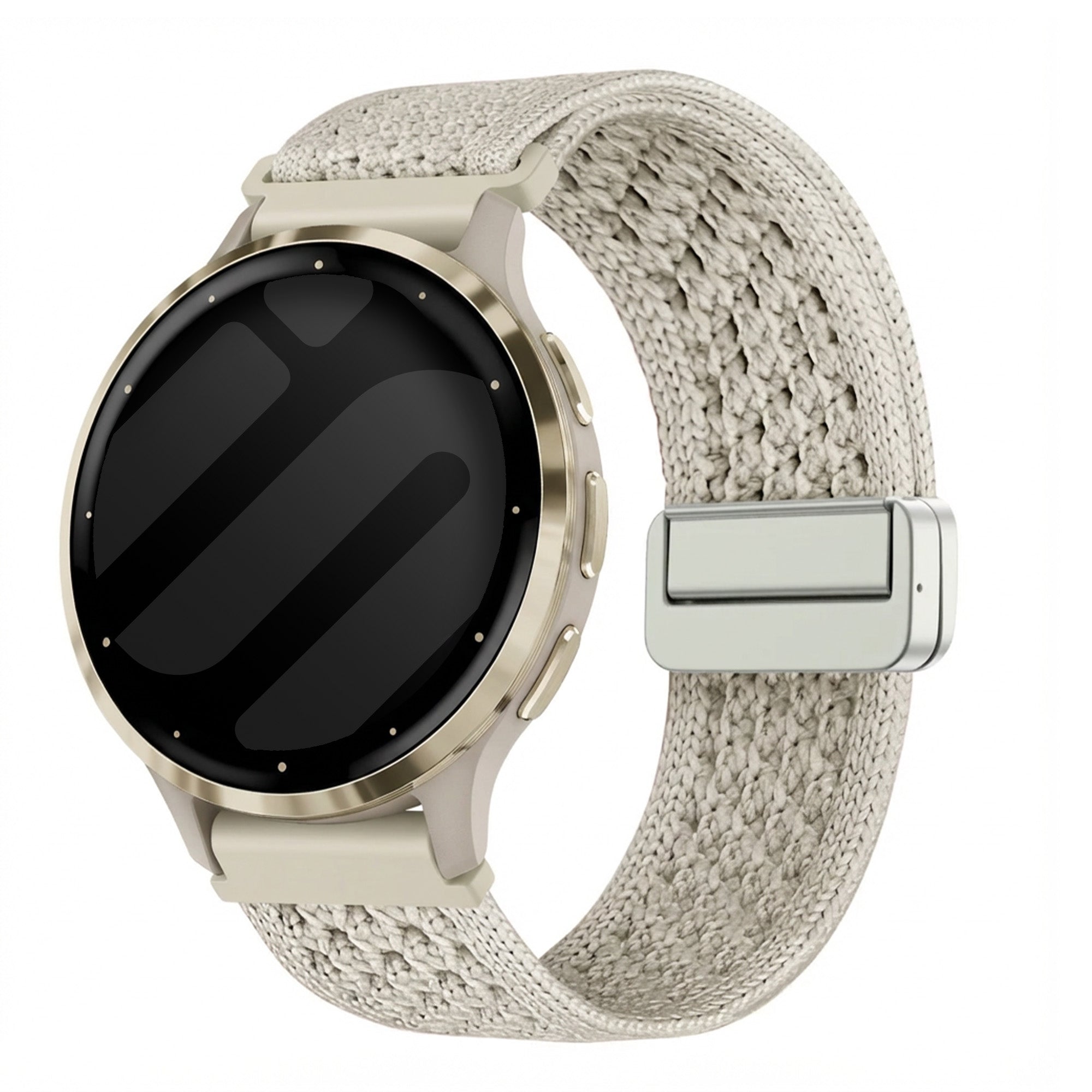 Bandz Garmin Venu 3s Vintage Nylon Strap (Starlight)