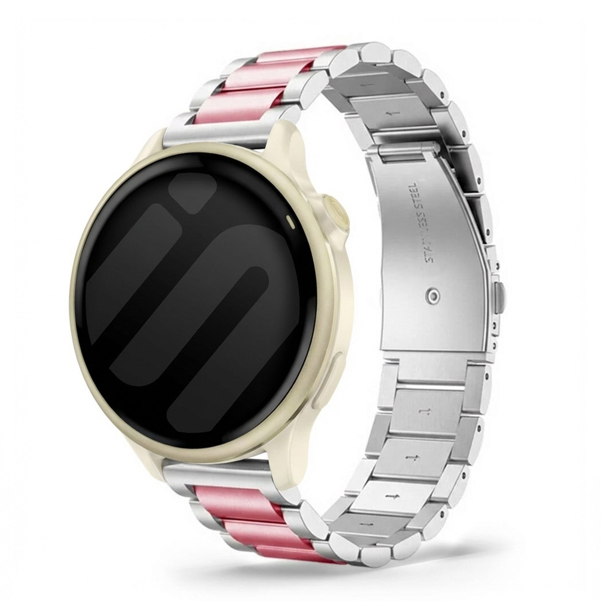Garmin Vivoactive 6 Stahlarmband (Silber/Rosa)