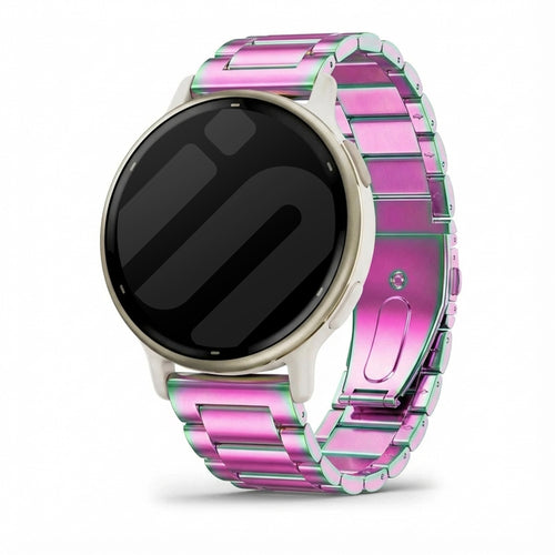 Garmin Vivoactive 5 Steel Strap (Pearlescent)