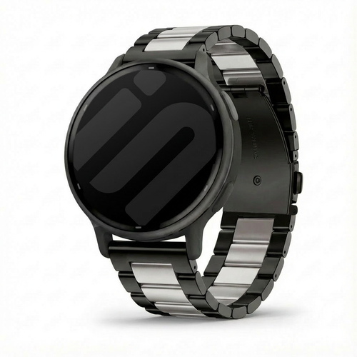 Garmin Vivoactive 5 Steel Strap (Black/Silver)