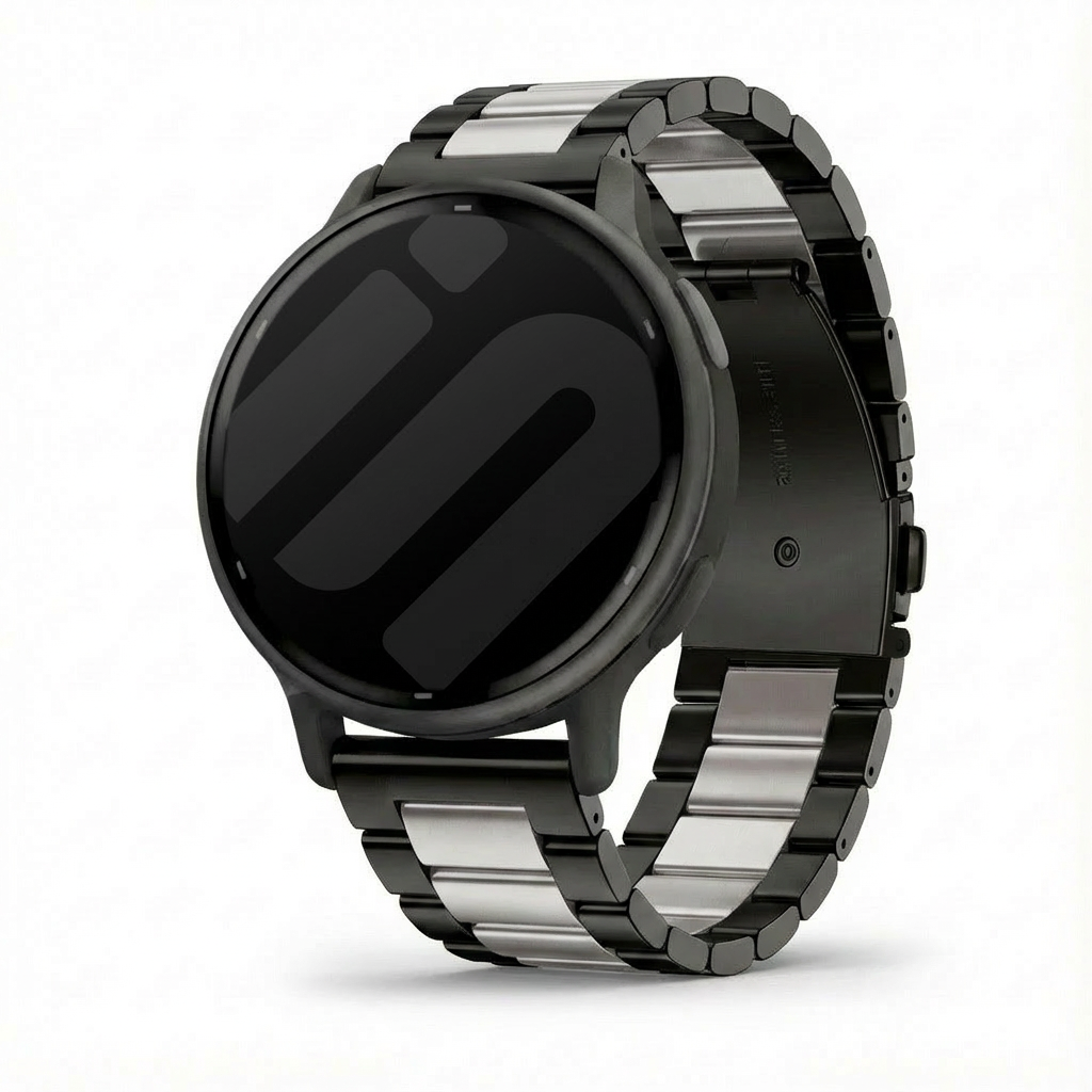 Garmin Vivoactive 5 Steel Strap (Black/Silver)