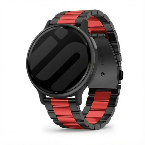 Garmin Vivoactive 5 Stahlarmband (Schwarz/Rot)