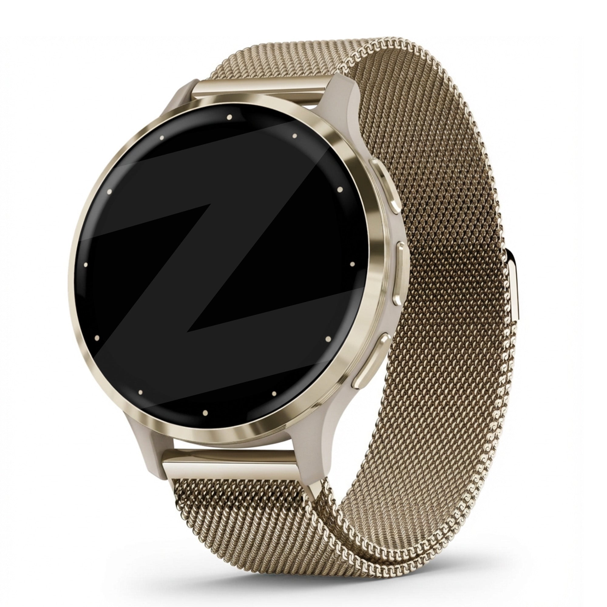 Bandz Garmin Venu 3s Milanese Loop Armband (Vintage Gold)