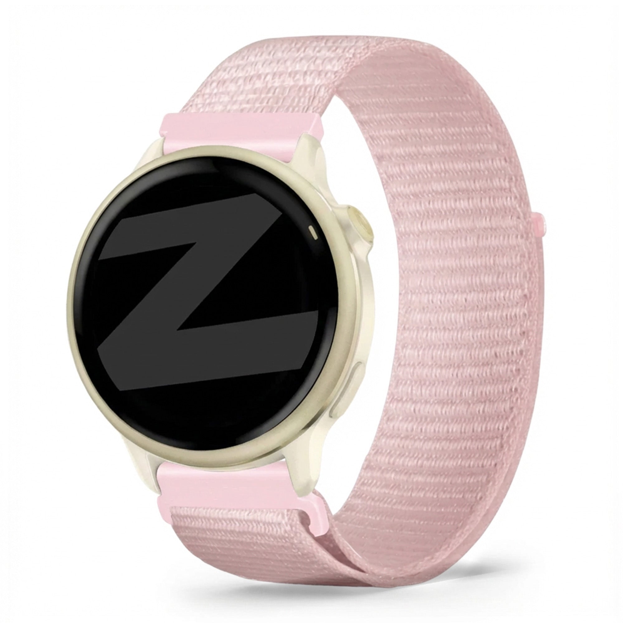 Bandz Garmin Vivoactive 6 Nylon Loop Armband (Hell Rosa)