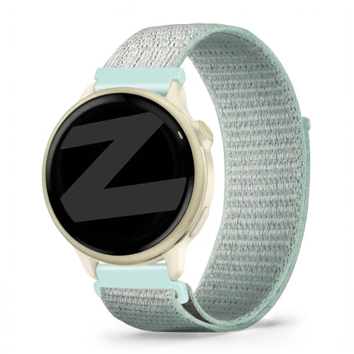 Bandz Garmin Vivoactive 6 Nylon Loop Armband (Hell Cyan)