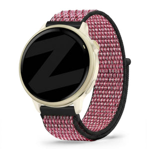 Bandz Garmin Vivoactive 6 Nylon Loop Armband (True Berry)