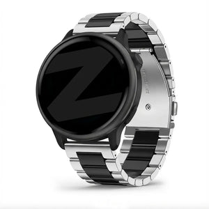 Bandz Garmin Vivoactive 6 Steel Strap 'Classic' (Silver/Black)