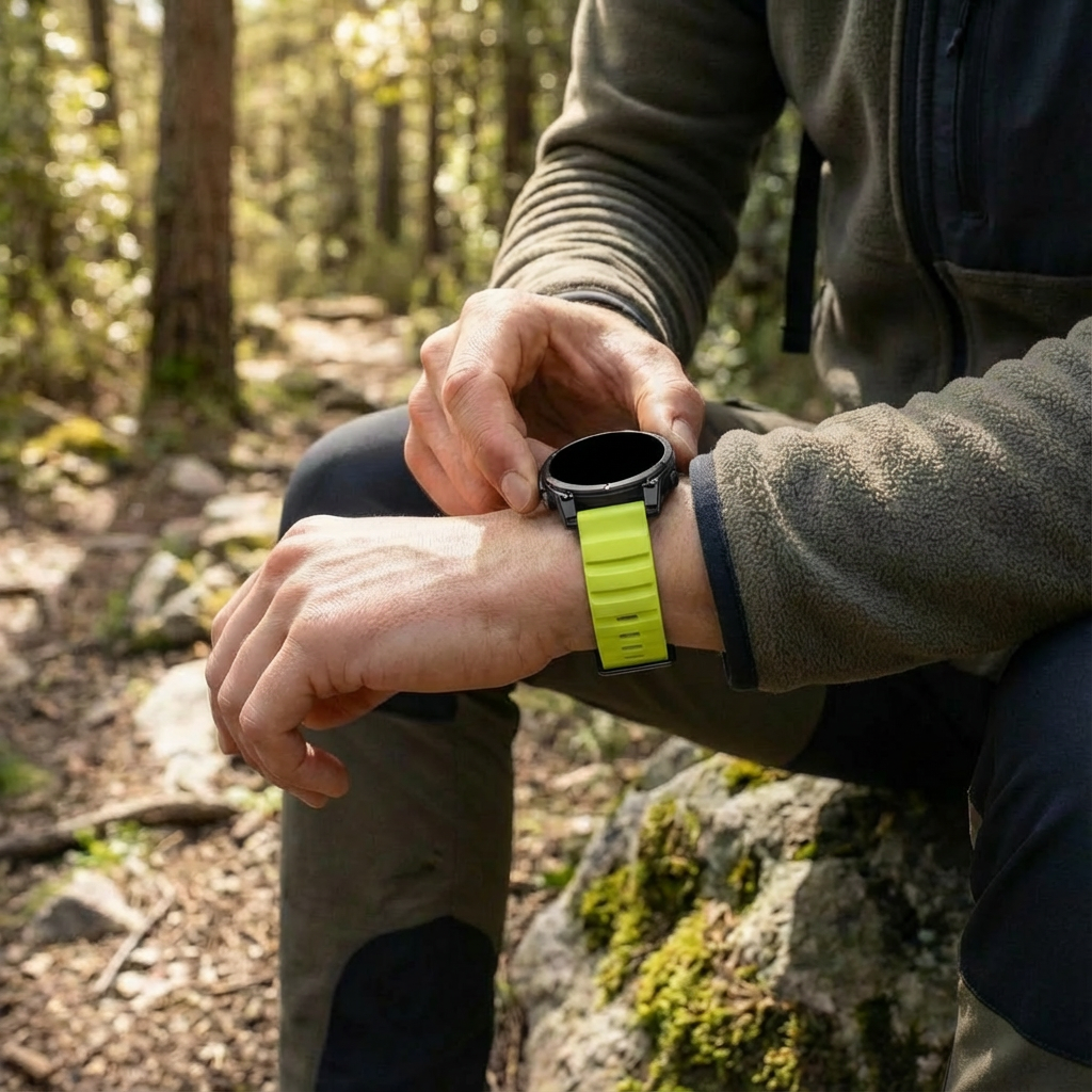 Garmin Instinct Trail Silikonarmband (Limette)