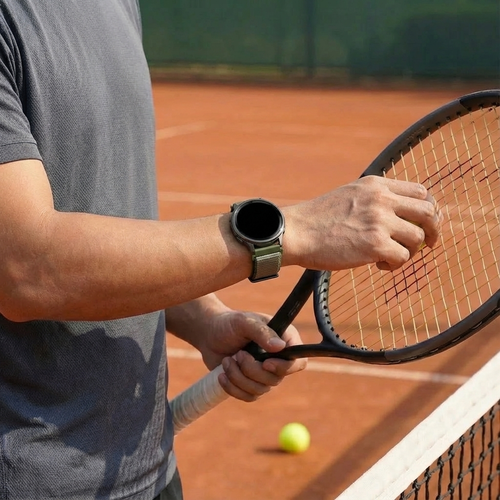 Bandz Garmin Approach S42 Nylon Loop Armband (Olivgrün)