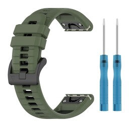 Garmin Instinct 3 - 45mm Schnalle Sport Amrband (Olivgrün/Schwarz)
