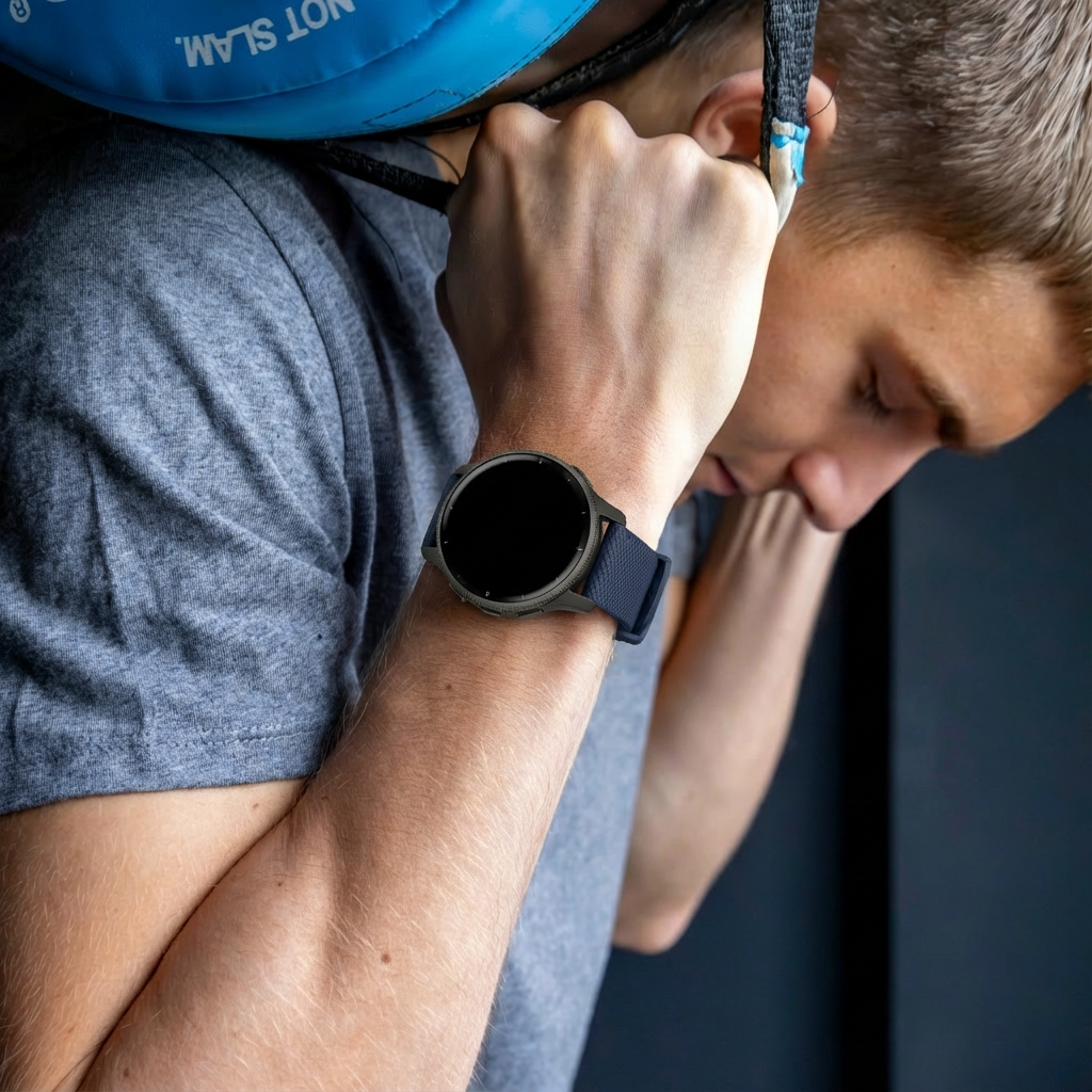 Coros Pace 2 Silikonarmband (Dunkelblau)