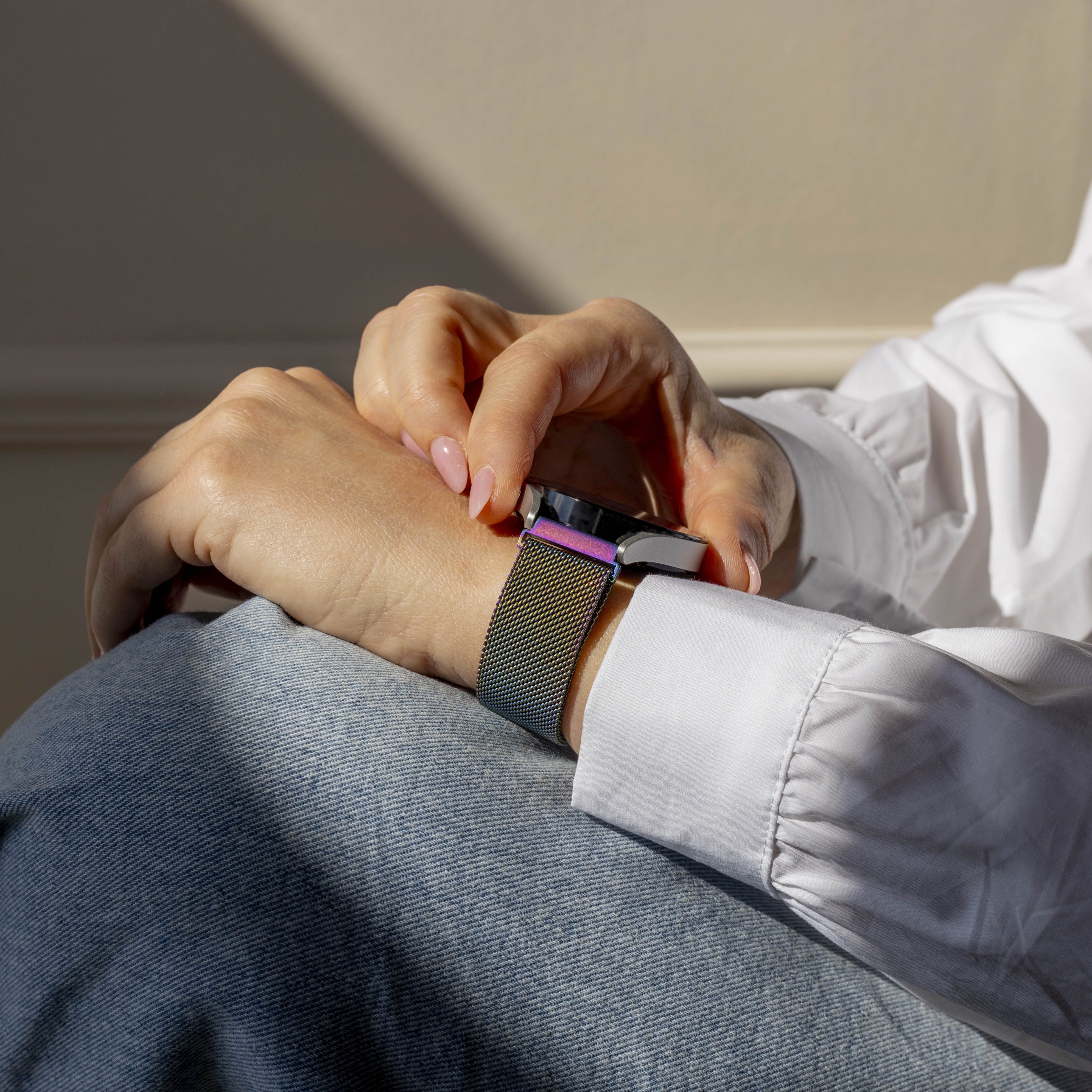 Samsung Gear Sport Milanese Strap (Pearlescent)