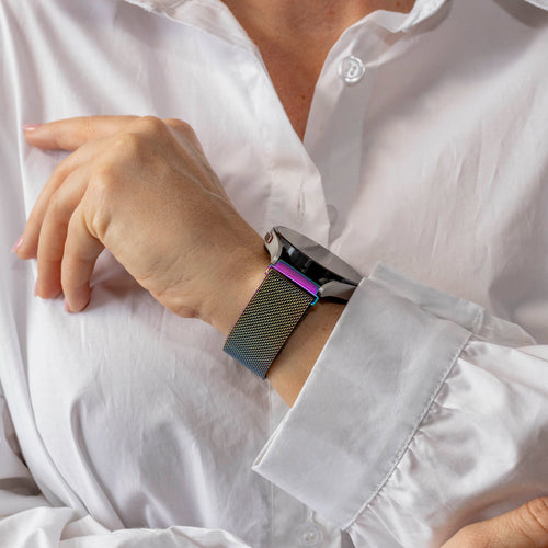 Garmin Vivoactive 6 Milanese Armband (Perleffekt)