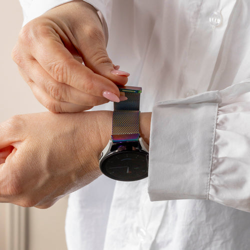 Garmin Vivoactive 6 Milanese Armband (Perleffekt)